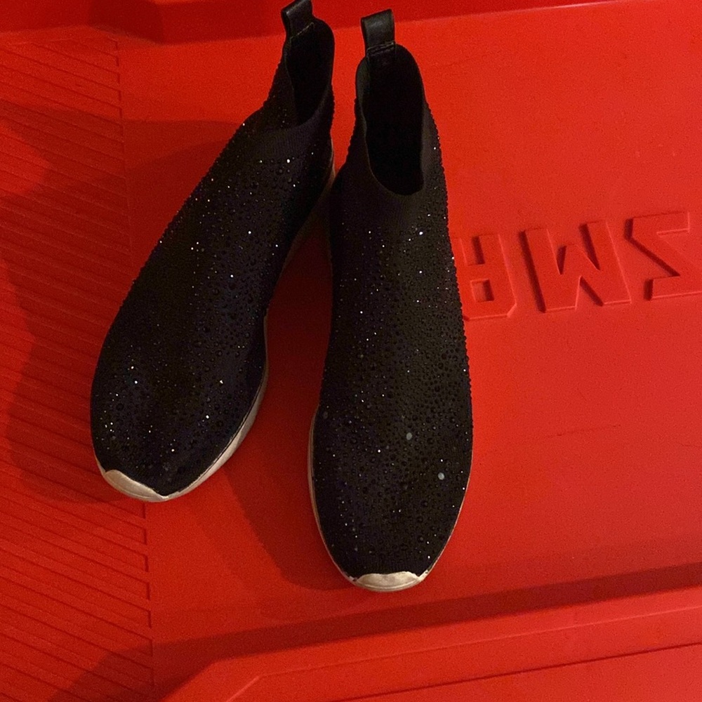 Sparkling sneaker booties